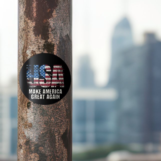Redondo Torne o Excelente Americano novamente adesivo (Make America Great Again Sticker)