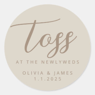Redondo Tosse No Adesivo De Newlyweds