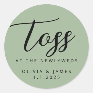 Redondo Tosse No Adesivo De Newlyweds