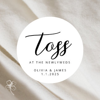 Redondo Tosse No Adesivo De Newlyweds