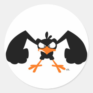 Redondo Tough lil' birdie :) adesivo