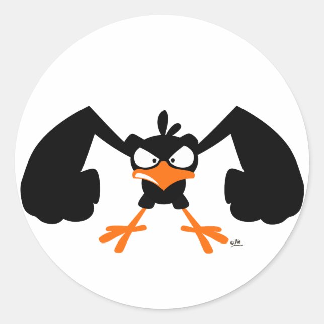 Redondo Tough lil' birdie :) adesivo (Frente)