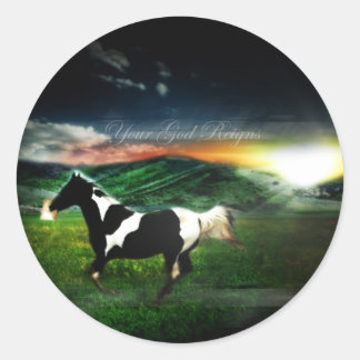 Redondo Traga um bom adesivo de notícias