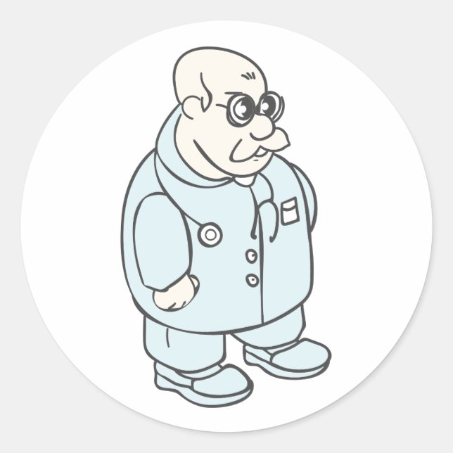 Redondo Um adesivo médico. (Frente)