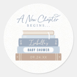 Redondo Um novo capítulo inicia o adesivo do Chá de fralda