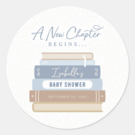 Redondo Um novo capítulo inicia o adesivo do Chá de fralda