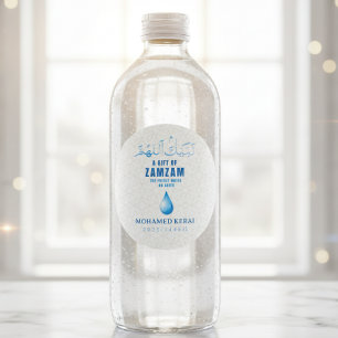 Redondo Um presente do adesivo transparente personalizado 