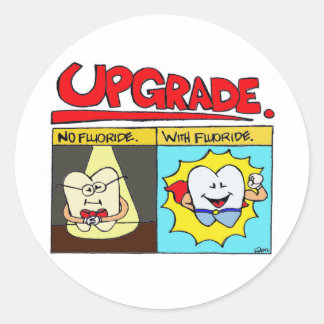 Redondo Upgrade do adesivo dos dentes
