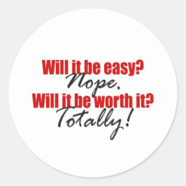 Redondo Valeu a pena! Adesivo