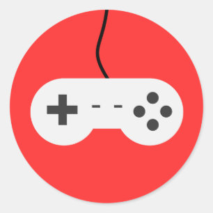 Redondo Video Game Controller Icon Adesivo