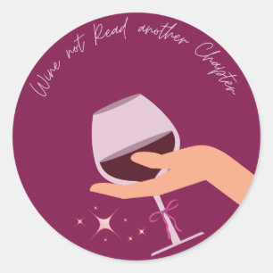 Redondo Vinho Não Lido Outro Adesivo De Capítulo