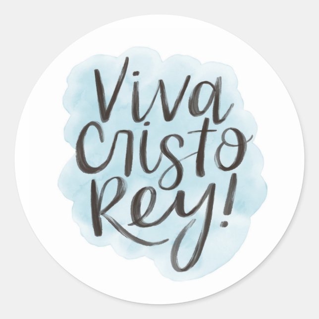 Redondo Viva Cristo Rey! Adesivo (Frente)