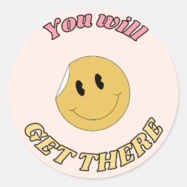 Redondo "Você Chegará Lá" Adesivo Motivacional