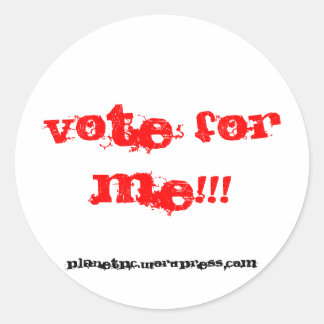 Redondo vote em mim!!! Adesivo