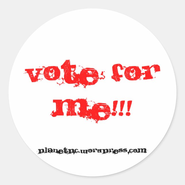 Redondo vote em mim!!! Adesivo (Frente)