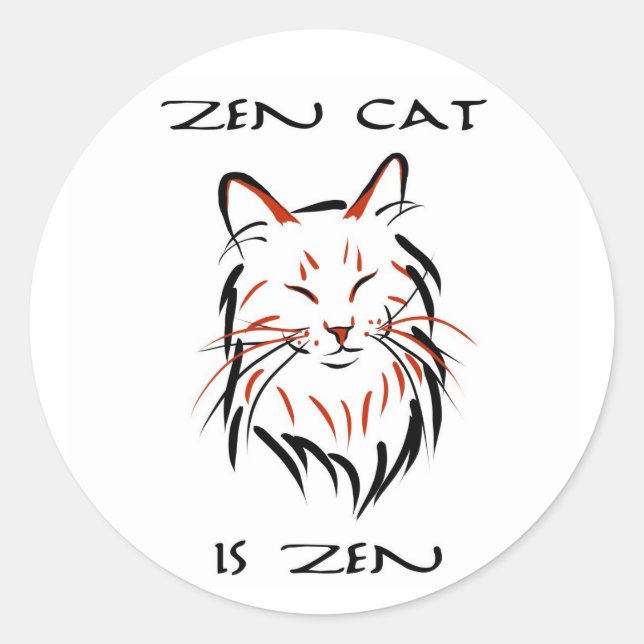 Redondo Zen Cat - adesivo (Frente)