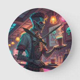 Redondo Zombie Café | Relógio urbano assustador de Hallowe