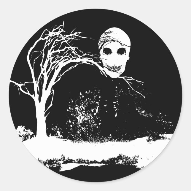 Redondo zumbi - adesivo (Frente)