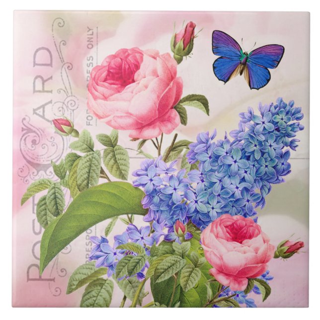 Redoute floresce o azulejo (Frente)