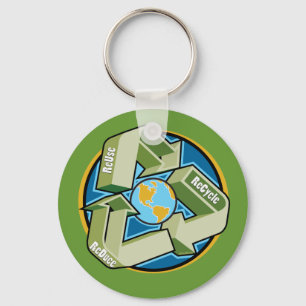 Reduzir, Reutilizar, Chaveiro do Reciclar