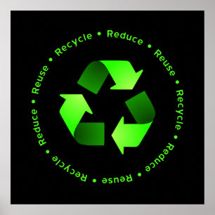 Reduzir, Reutilizar, Poster do Reciclar