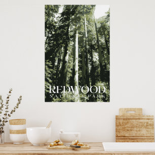Redwood Poster, Impressão do Parque Nacional