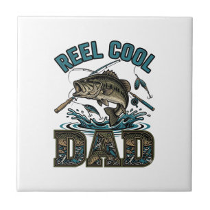 Reel Cool Dad Pesca de Robalo Design Vetorial Vint