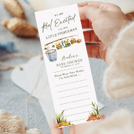 Reel Excitou Pequeno Pescador Desejar Bebê