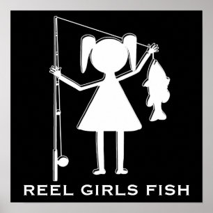 REEL GIRLS FISH - POSTER