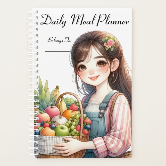 Refeição Diária e Planejador de Tarefas (Frente)