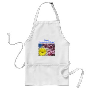 Refeições Caseiras da Mamãe! avental Flores Narcis
