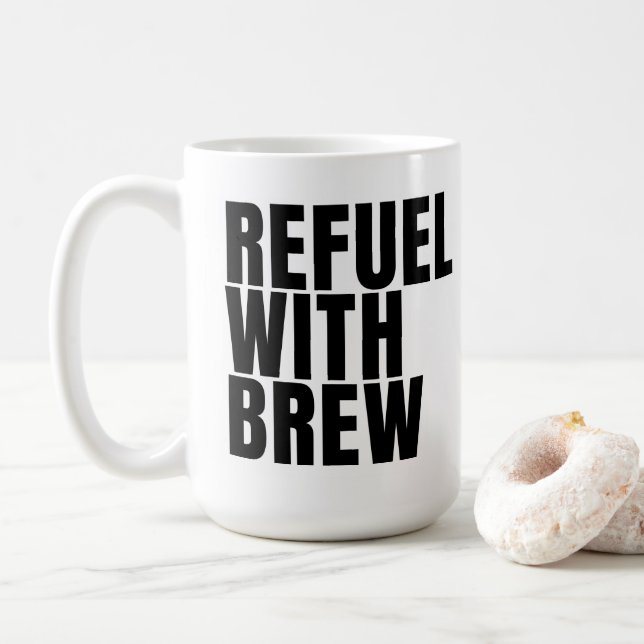 Refel blk caneca de café 15oz (Com Donut)