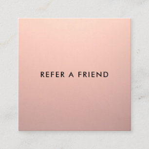 Referência de cliente Dourada simples para Rosa