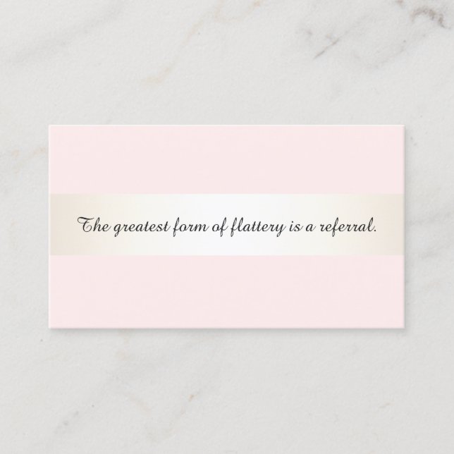 Referência de cliente Elegante de Salão de Cabelo  (Frente)