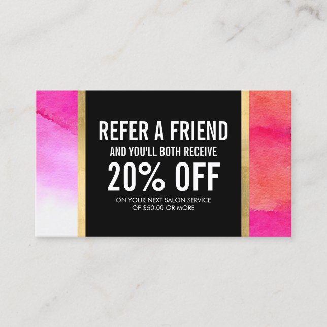 Referência de Extensões Lash de Cores d'Água Rosa  (Frente)