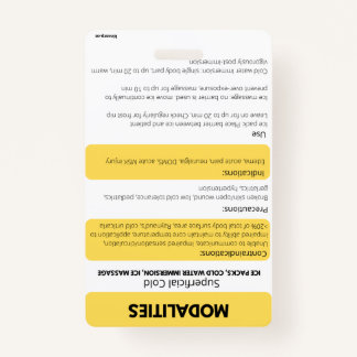 Referência de placa de Crachá (quente/frio) 