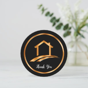 Referência do Classy Realtor Obrigado Cartões