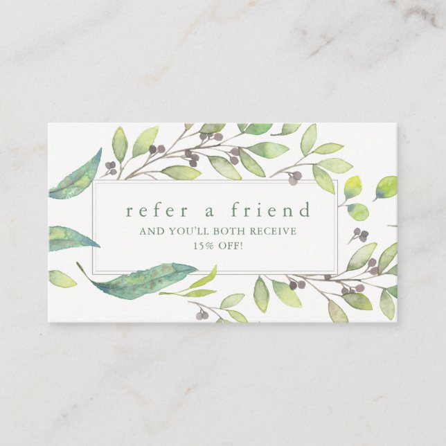 Referência na moda frondosa do quadro da aguarela (Frente)