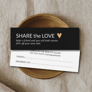 Referência preta elegante simples do coração do