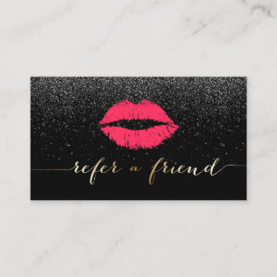 Referência vermelha do brilho do preto dos lábios