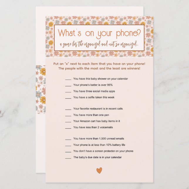 Refletor Boho Floral Whats no Seu Jogo Telefônico (Frente/Verso)