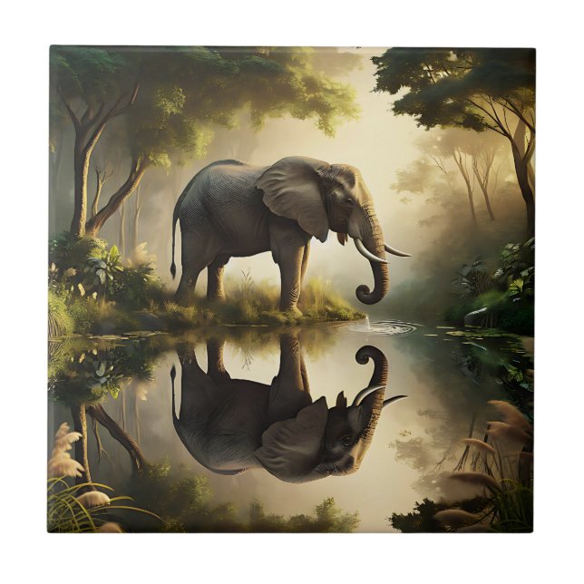 Reflexão de um Elefante (Frente)