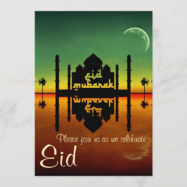 Reflexão Noturna Mesquita - Eid Convite de festas