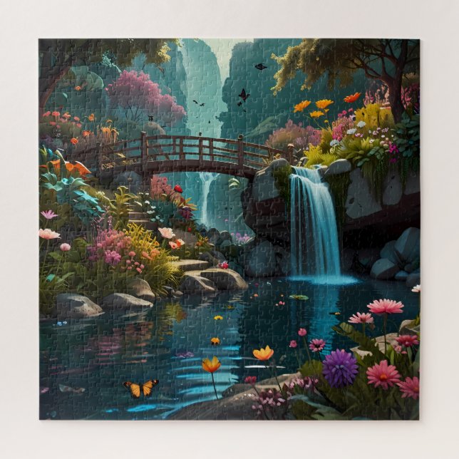 Reflexões da Natureza: Um Quebra-cabeça Cênico (Vertical)