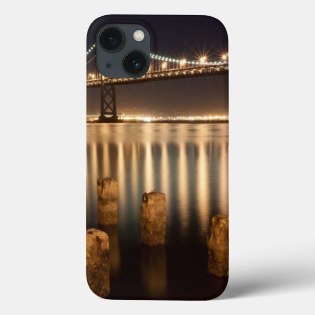 Reflexões da noite da ponte da baía de Oakland (Verso)