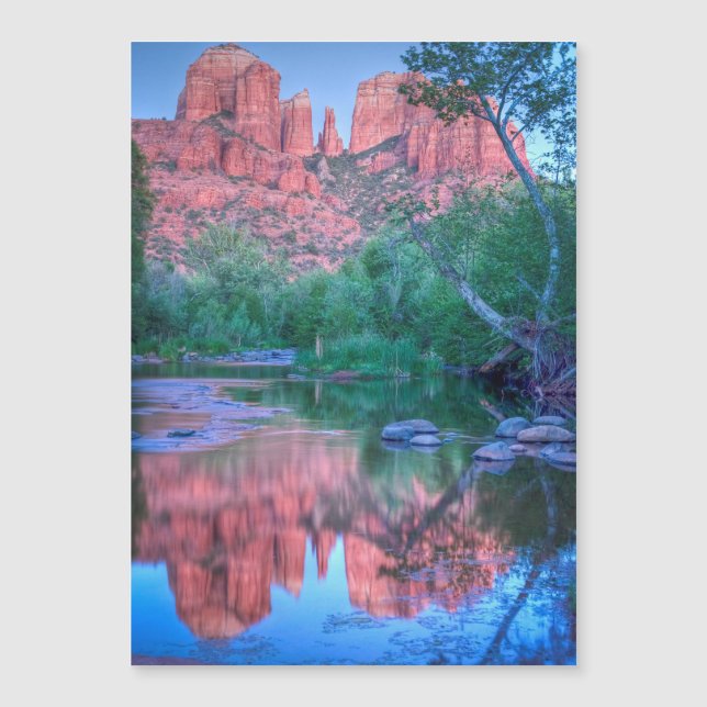Reflexões da rocha catedral, Sedona, Arizona (Frente)
