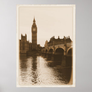 Reflexões do Big Ben Poster