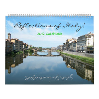Reflexões do calendário jumbo italiano