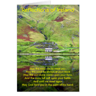 Reflexões do cartão de Ireland