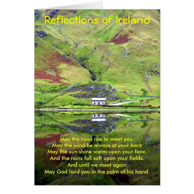 Reflexões do cartão de Ireland (Frente)